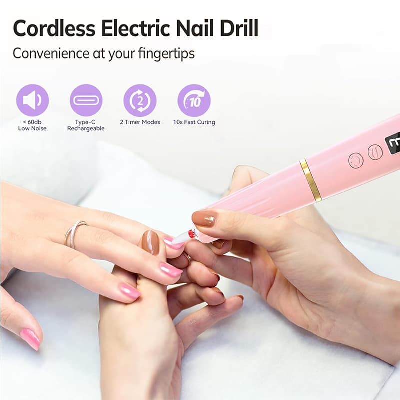 Electric Nail Drill Machine File Efile Set for Acrylic Gel Nails